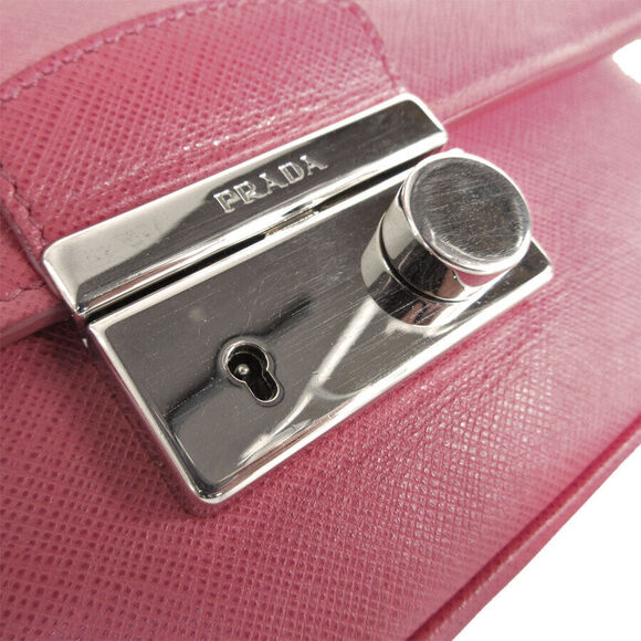 Auth Prada Shoulder Bag Pink Leather #168402P60B - Picture 6 of 12